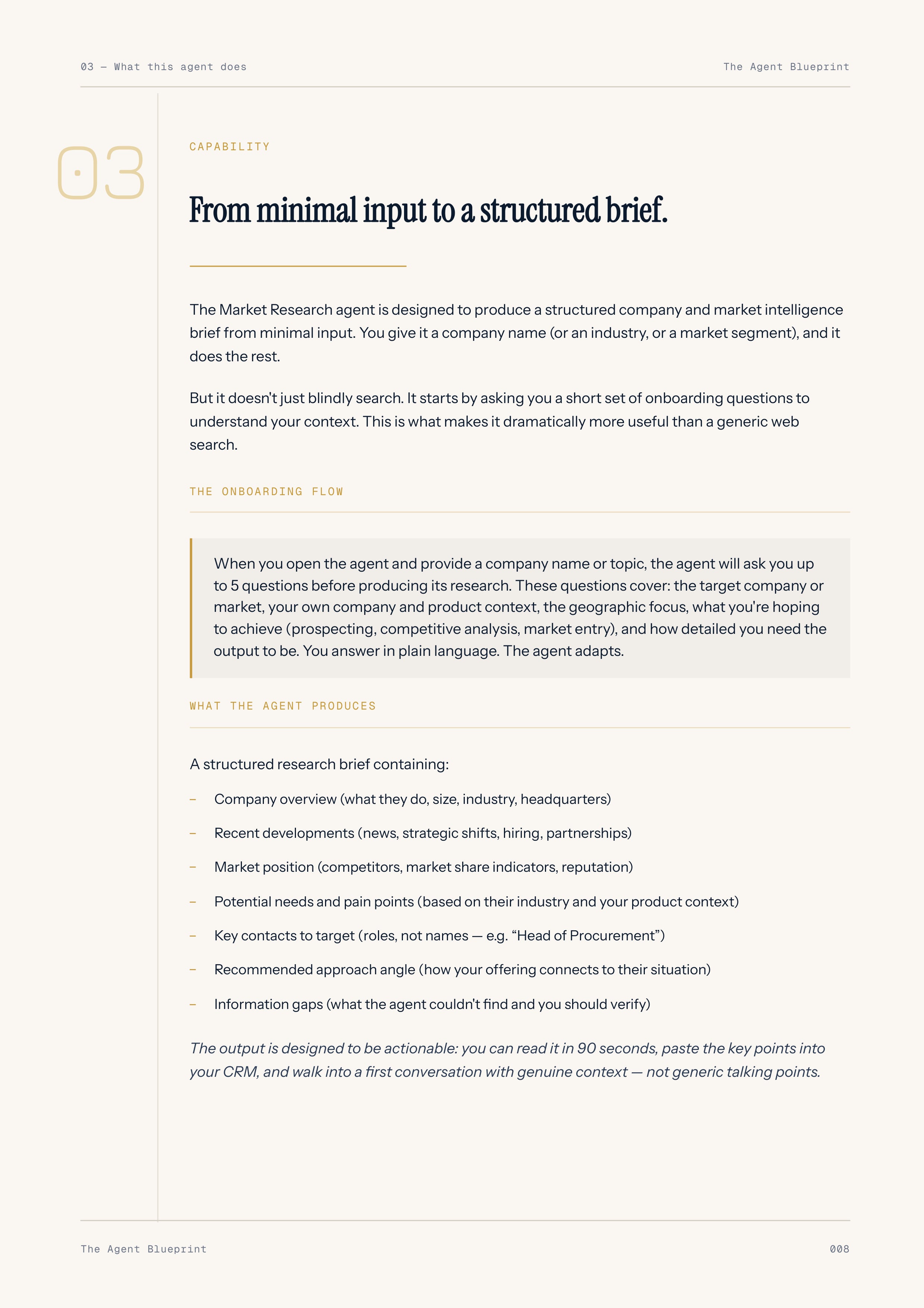 Market Research Agent - Sales Phase 1 | Step 1 of 4