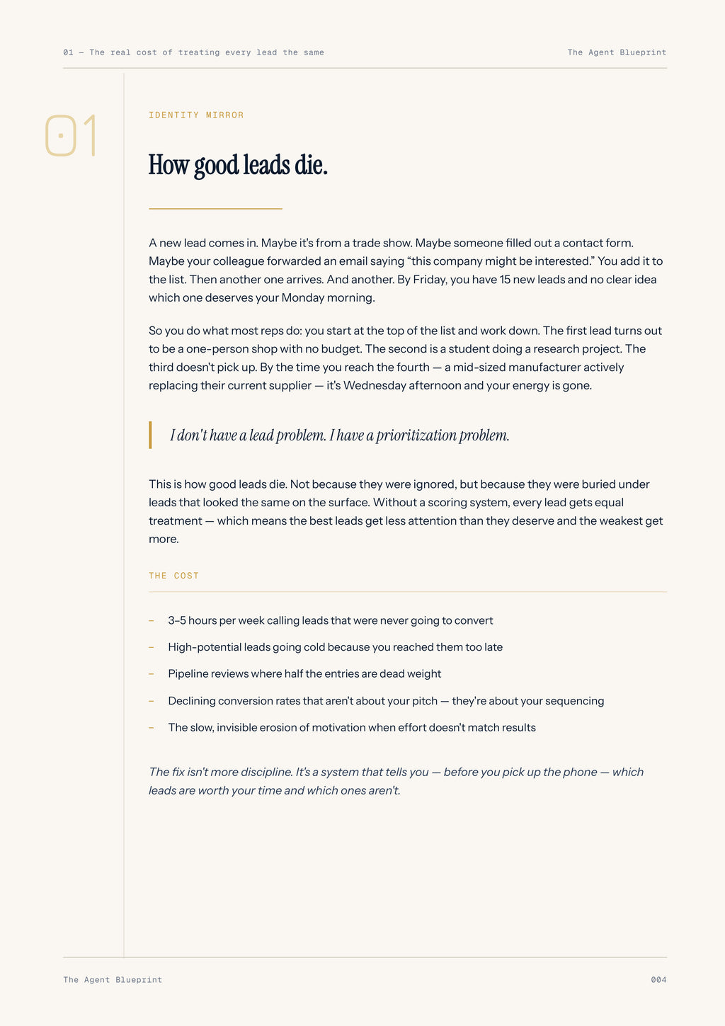 Lead Qualification Scoring Agent - Sales Phase 1 | Step 3 of 4