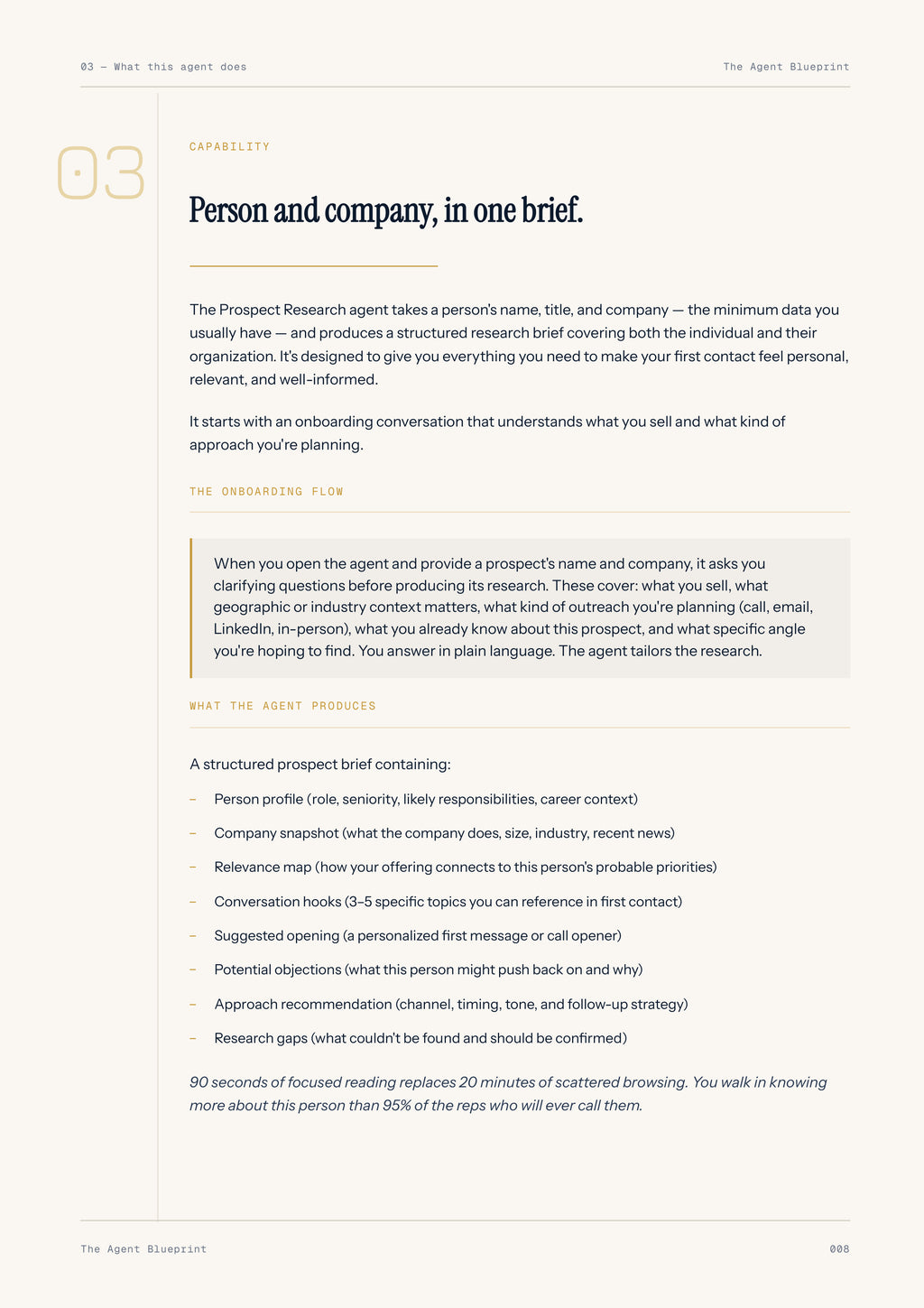 Prospect Research Agent - Sales Phase 2 | Step 1 of 4