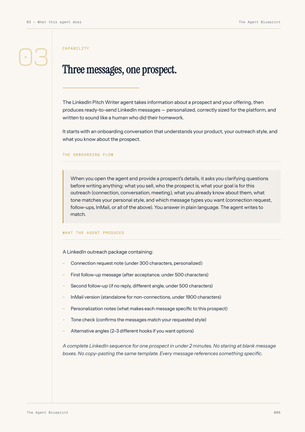 LinkedIn Pitch Writer - Sales Phase 2 | Step 2 of 4