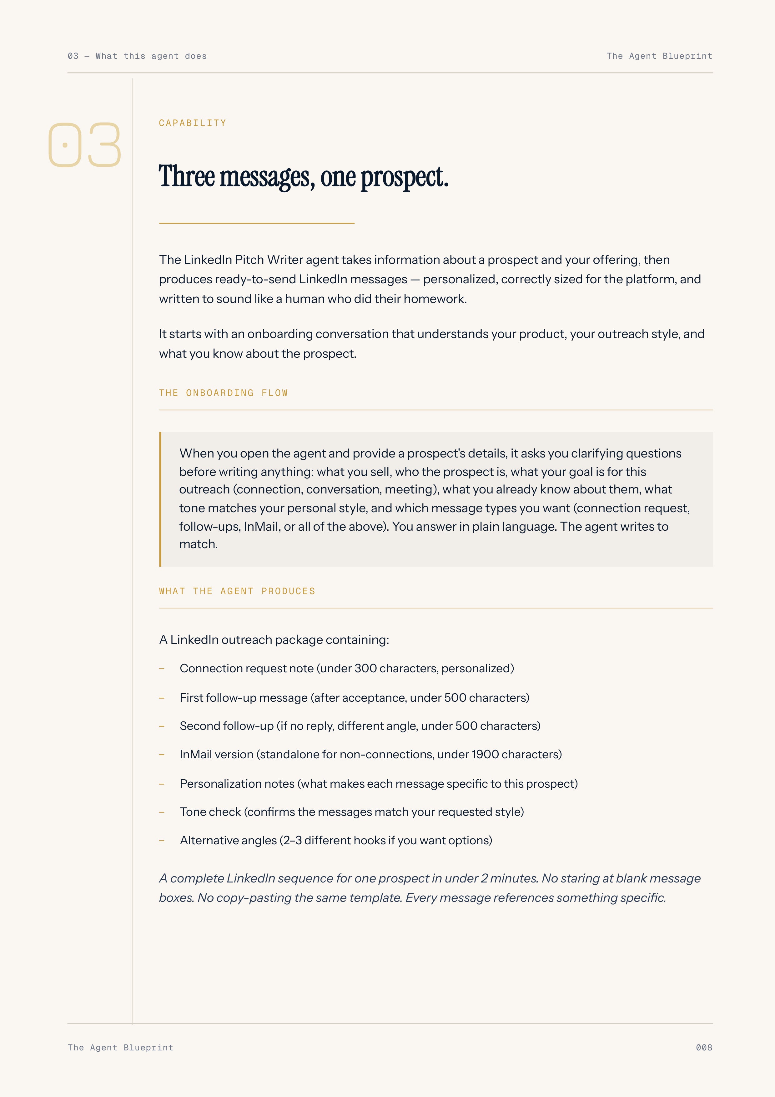 LinkedIn Pitch Writer - Sales Phase 2 | Step 2 of 4