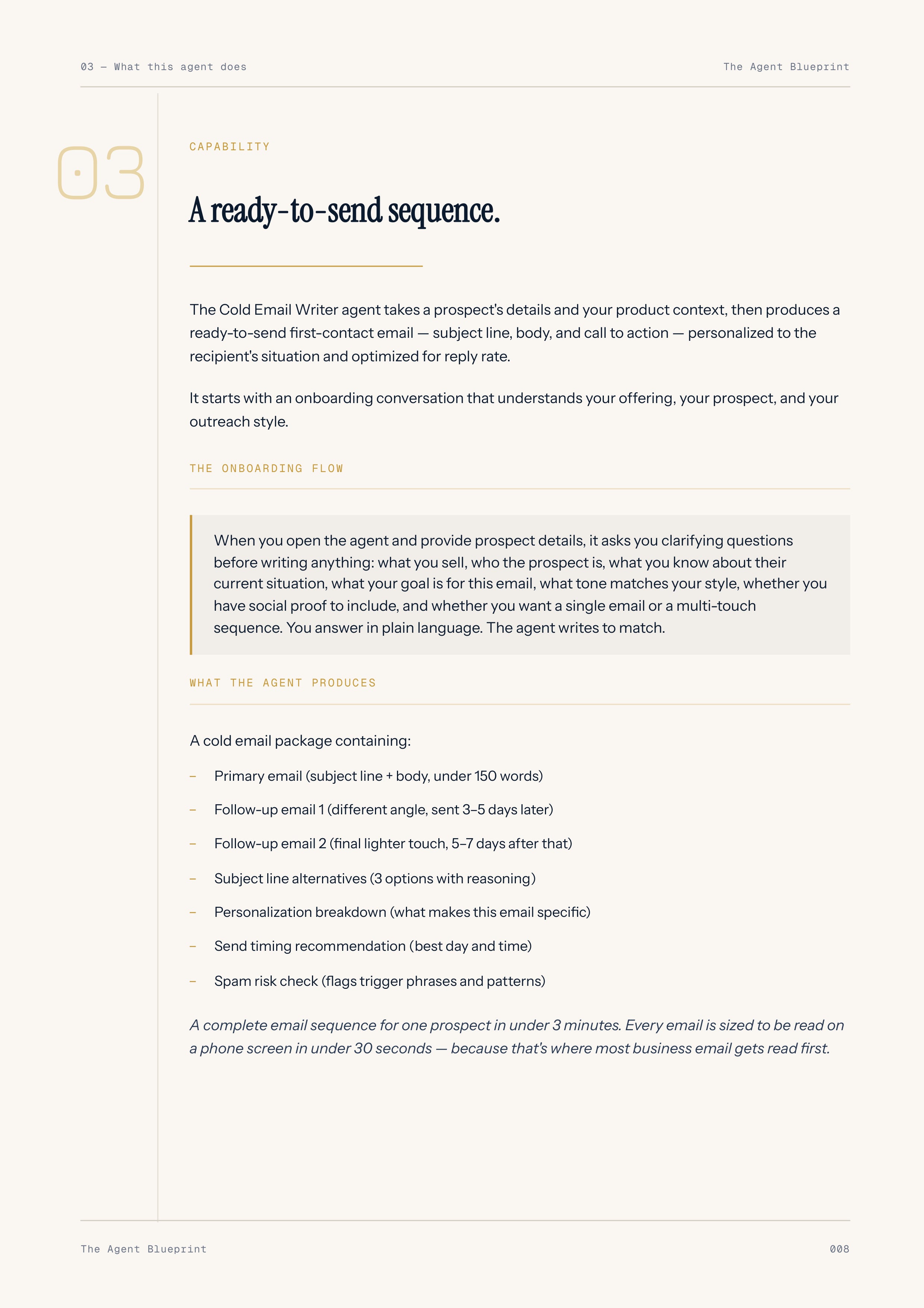 Cold E-Mail Writer Agent - Sales Phase 2 | Step 3 of 4