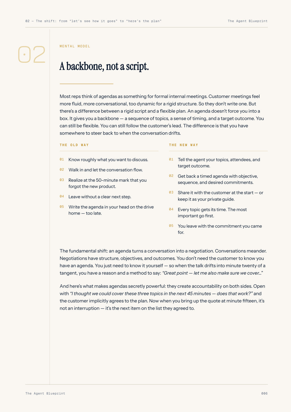 Meeting Agenda Builder - Sales Phase 3 | Step 2 of 4