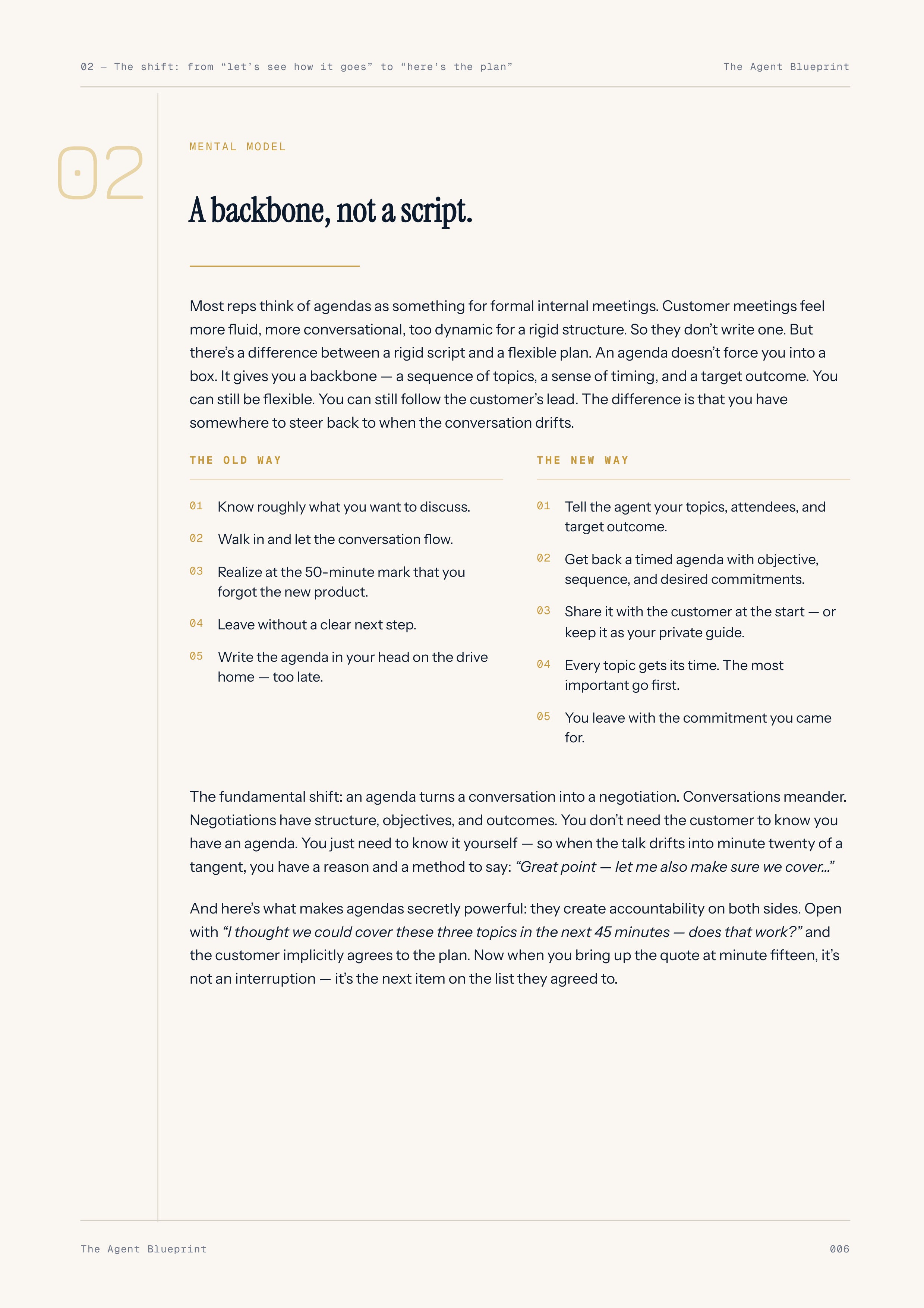 Meeting Agenda Builder - Sales Phase 3 | Step 2 of 4