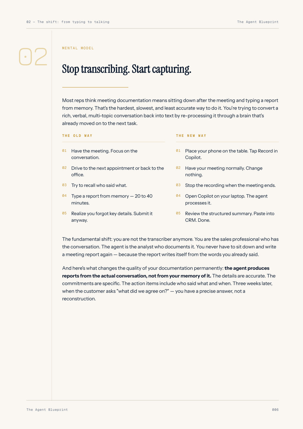 Meeting Recording Agent - Sales Phase 4 | Step 1 of 4