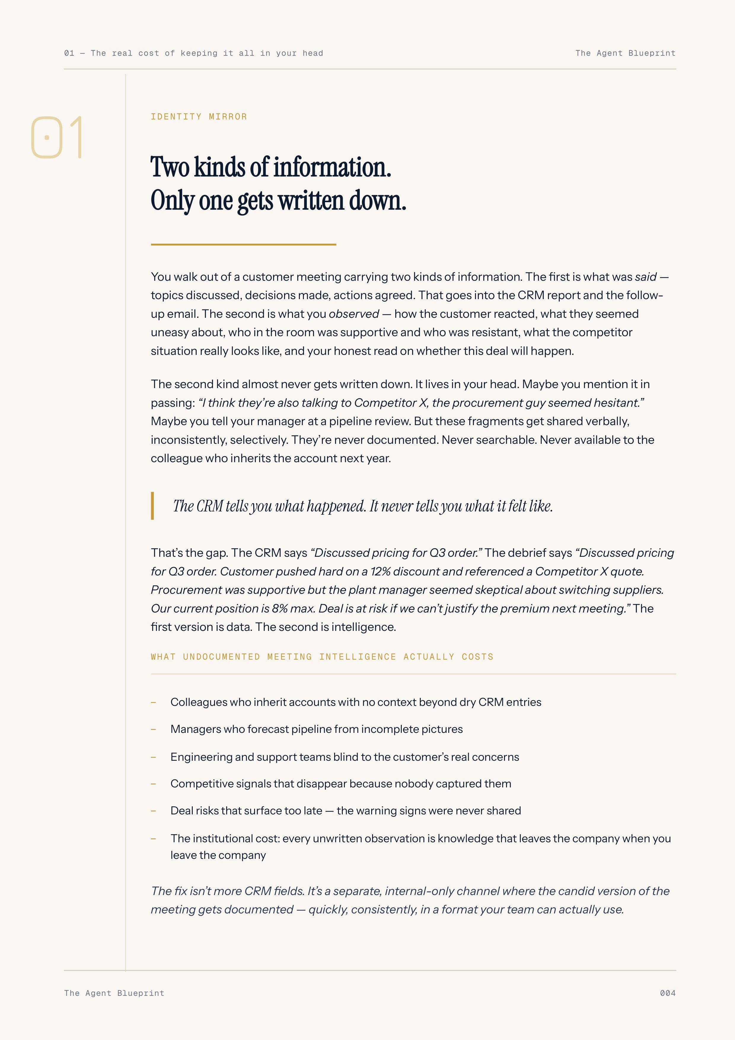Internal Debrief Writer - Sales Phase 4 | Step 4 of 4