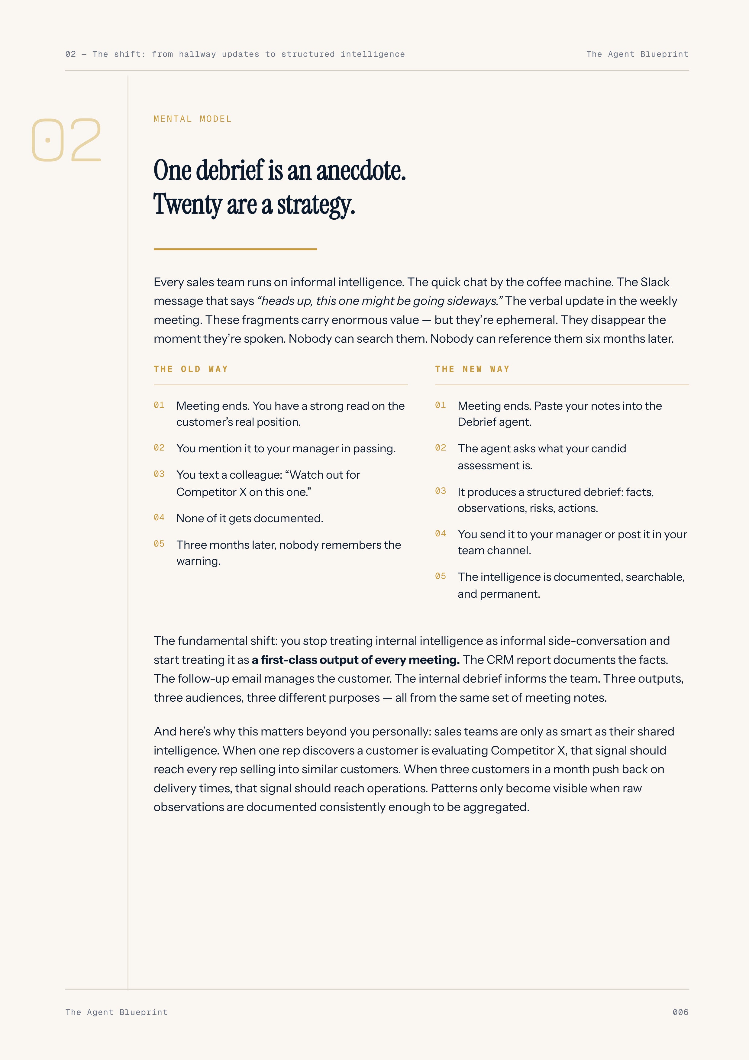 Internal Debrief Writer - Sales Phase 4 | Step 4 of 4