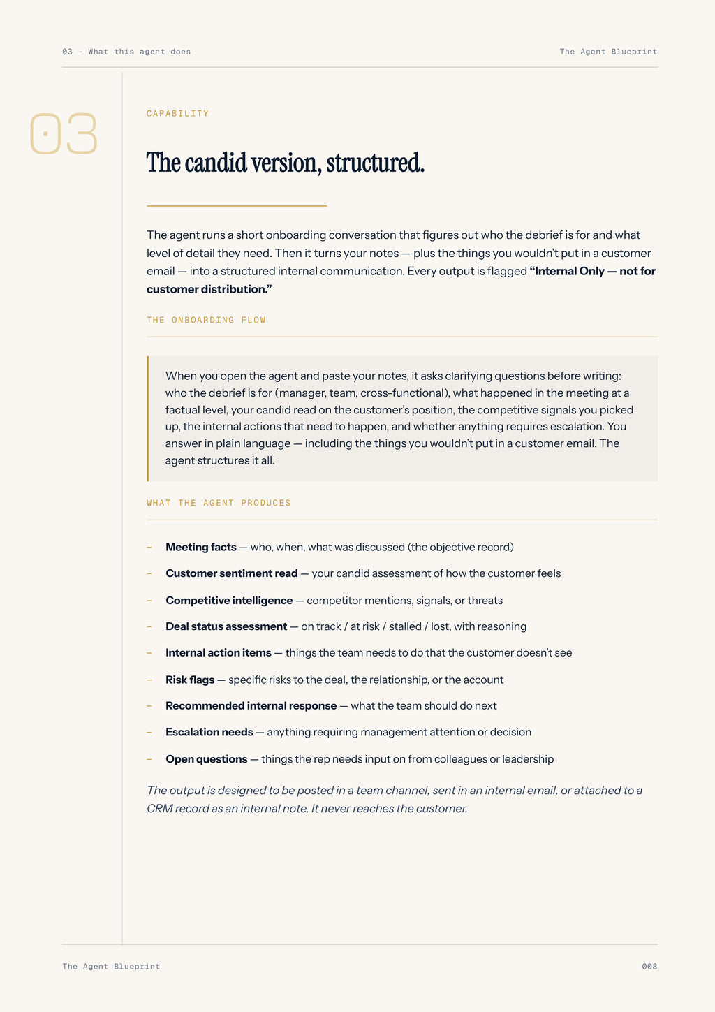 Internal Debrief Writer - Sales Phase 4 | Step 4 of 4