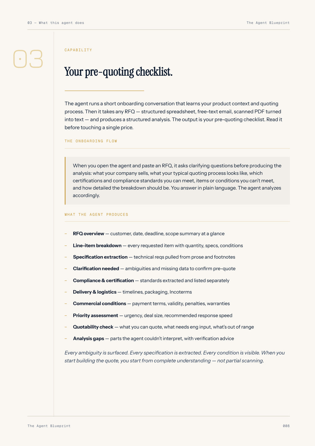 RFQ Analysis Agent - Sales Phase 5 | Step 1 of 5