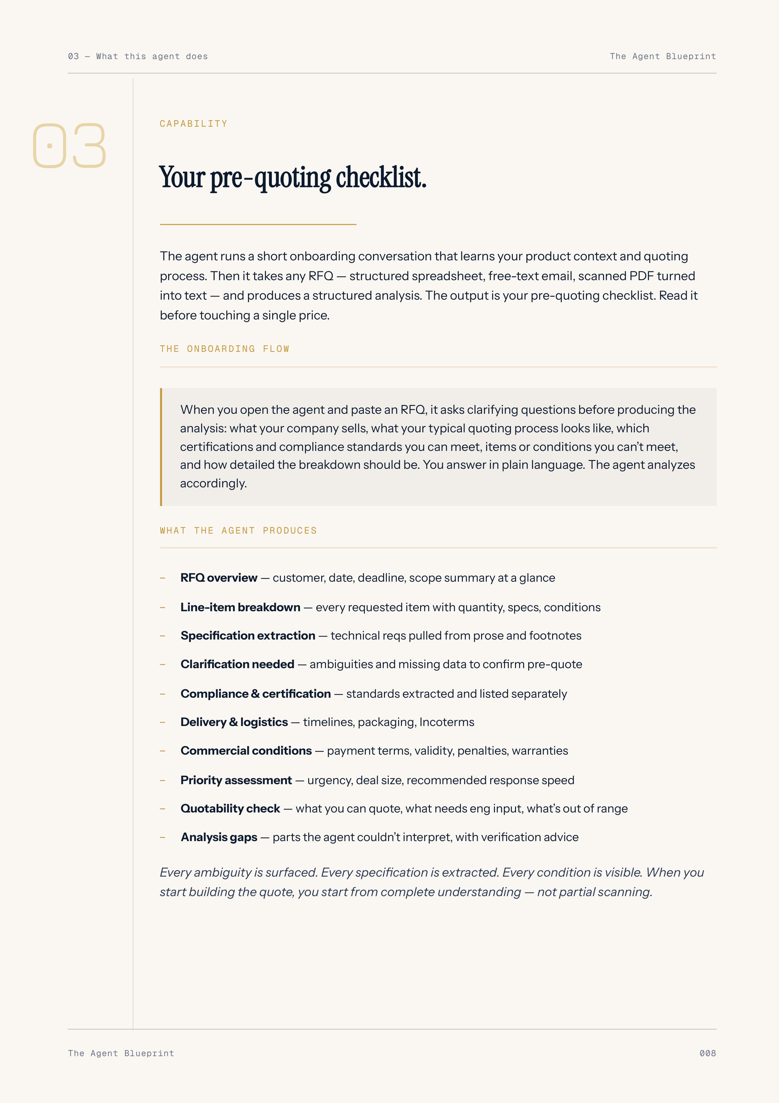 RFQ Analysis Agent - Sales Phase 5 | Step 1 of 5