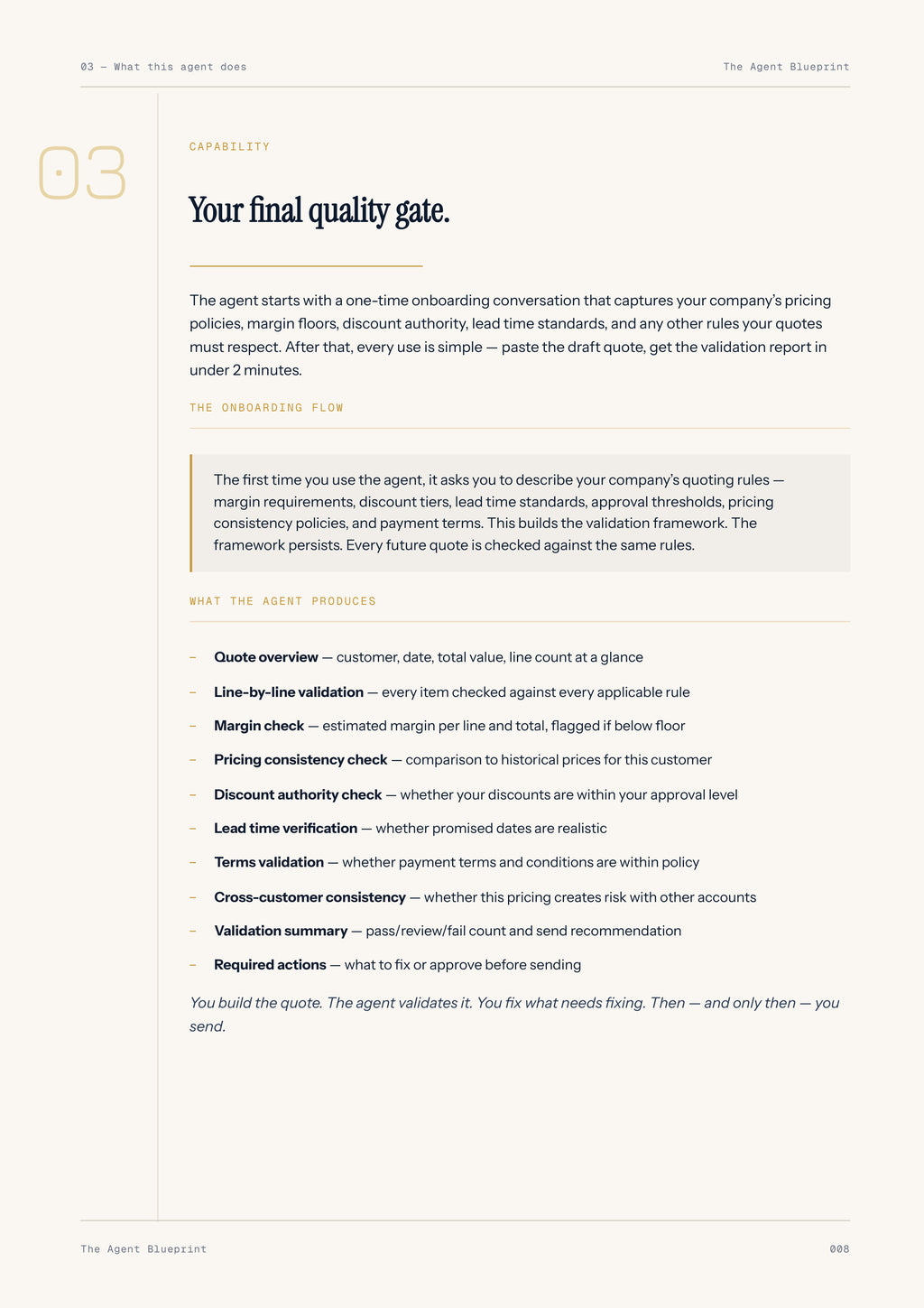 Quote Validator Agent - Sales Phase 5 | Step 4 of 5