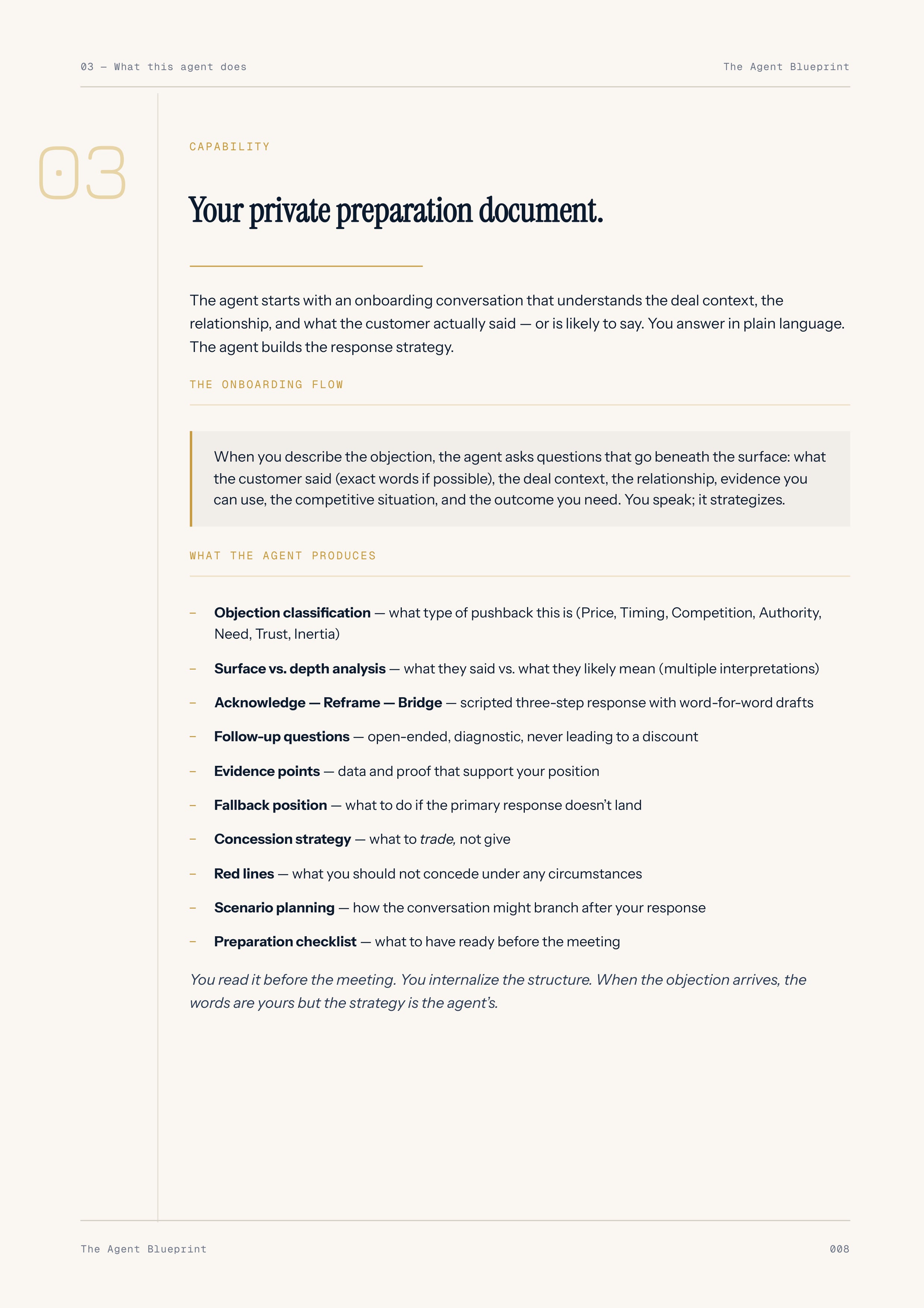 Objection Handling Agent - Sales Phase 6 | Step 1 of 4