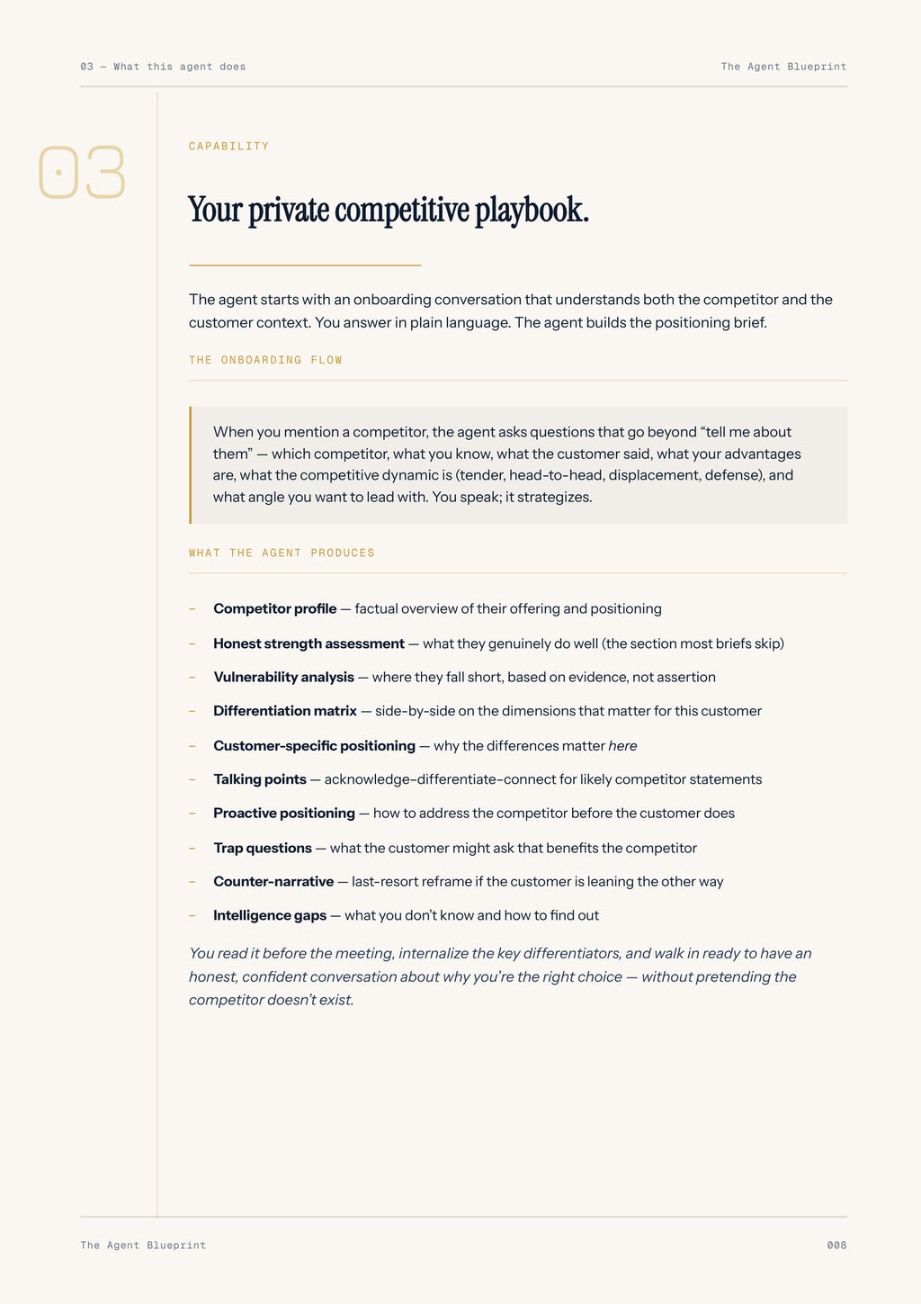 Competitive Intelligence Brief Agent - Sales Phase 6 | Step 2 of 4