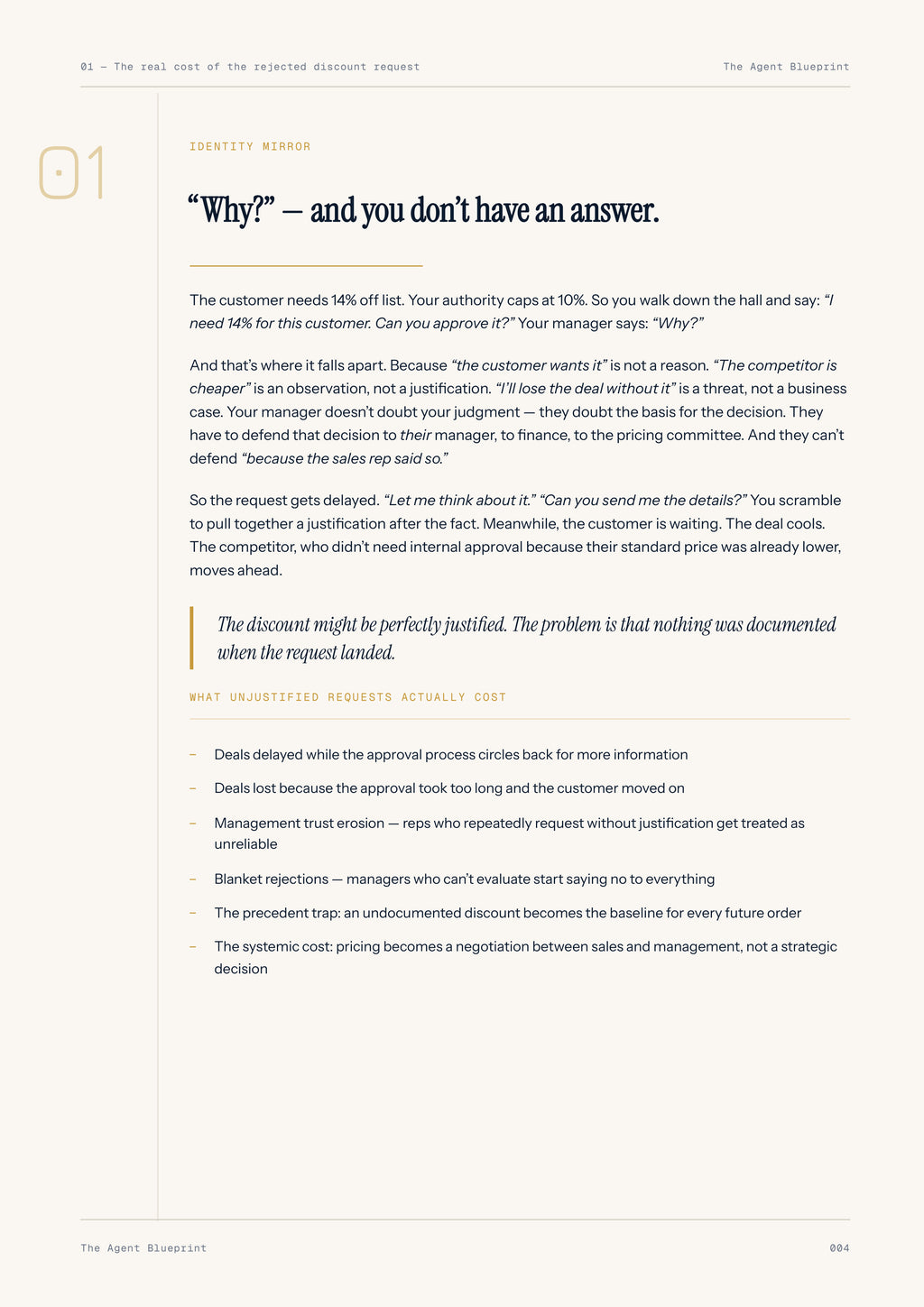 Discount Justifier Agent - Sales Phase 6 | Step 4 of 4