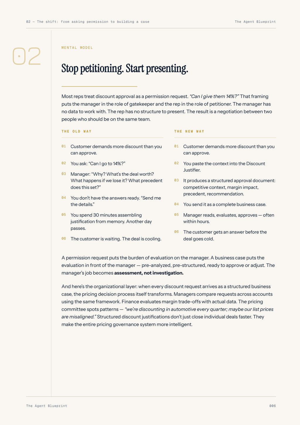 Discount Justifier Agent - Sales Phase 6 | Step 4 of 4