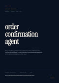 Order Confirmation Agent - Sales Phase 7 | Step 1 of 4