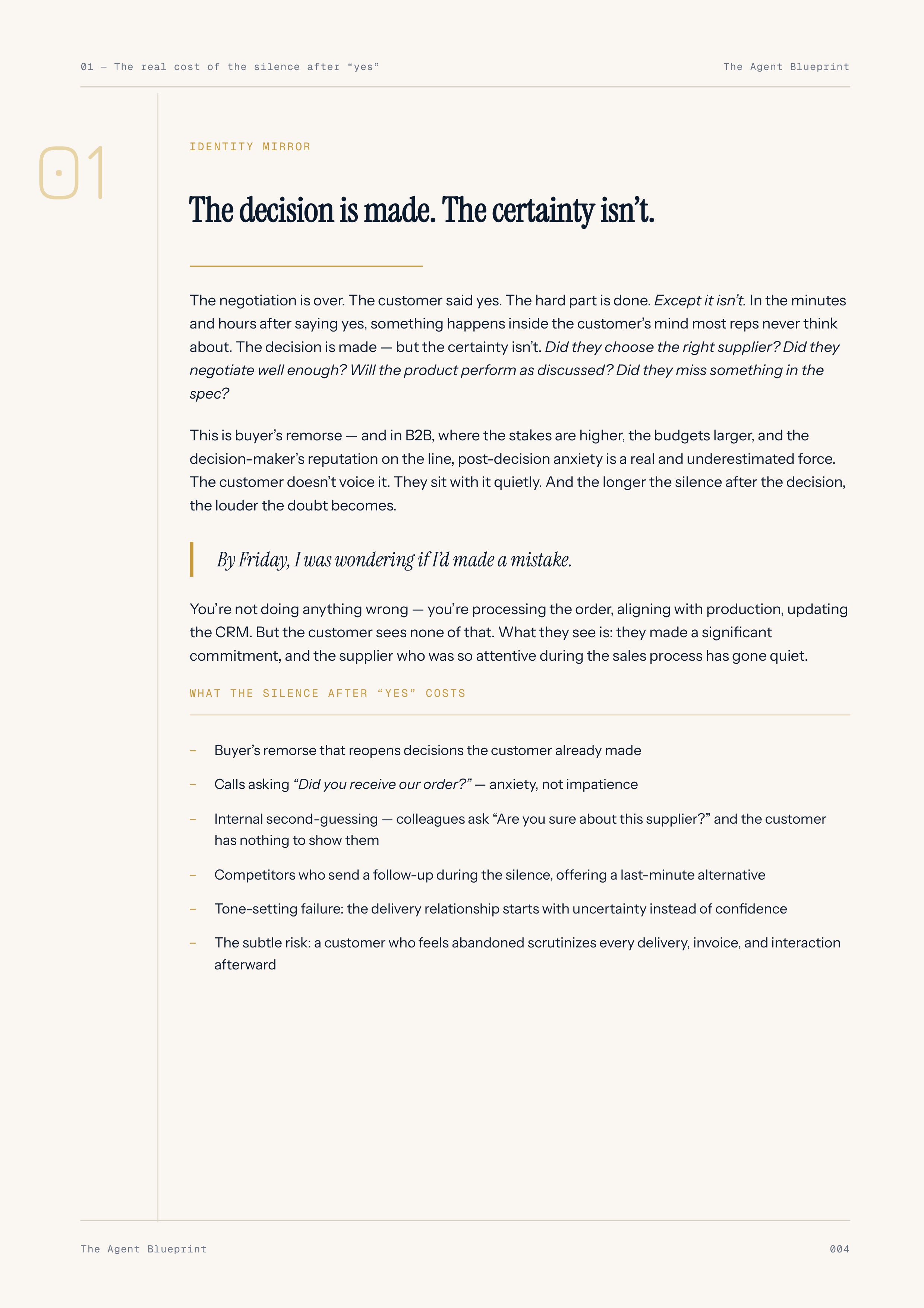 Order Confirmation Agent - Sales Phase 7 | Step 1 of 4