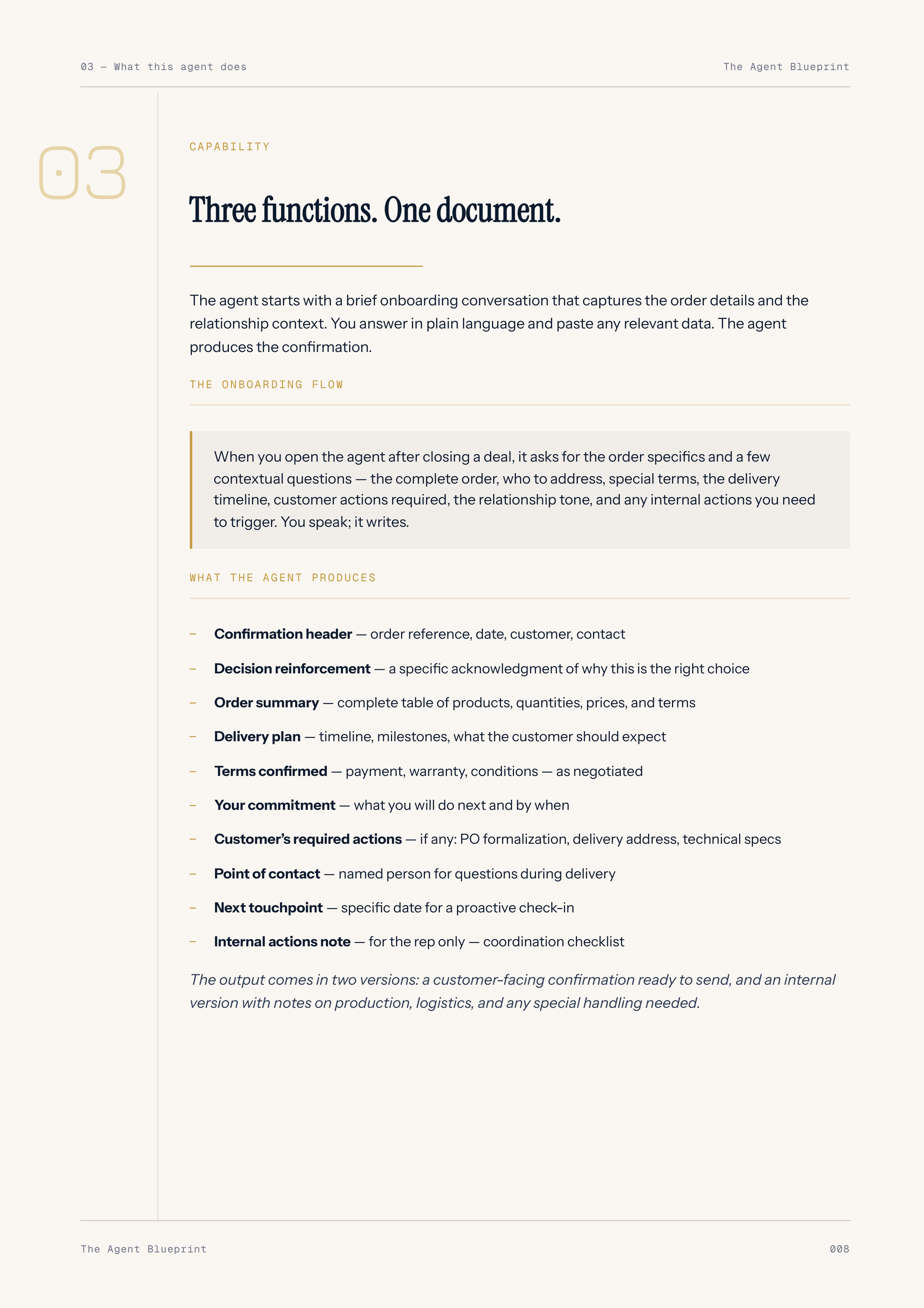 Order Confirmation Agent - Sales Phase 7 | Step 1 of 4