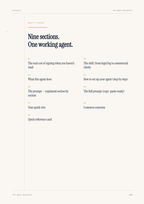 Contract Summarizer Agent - Sales Phase 7 | Step 2 of 4