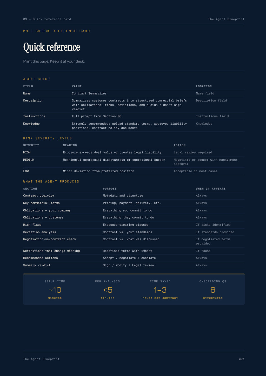 Contract Summarizer Agent - Sales Phase 7 | Step 2 of 4