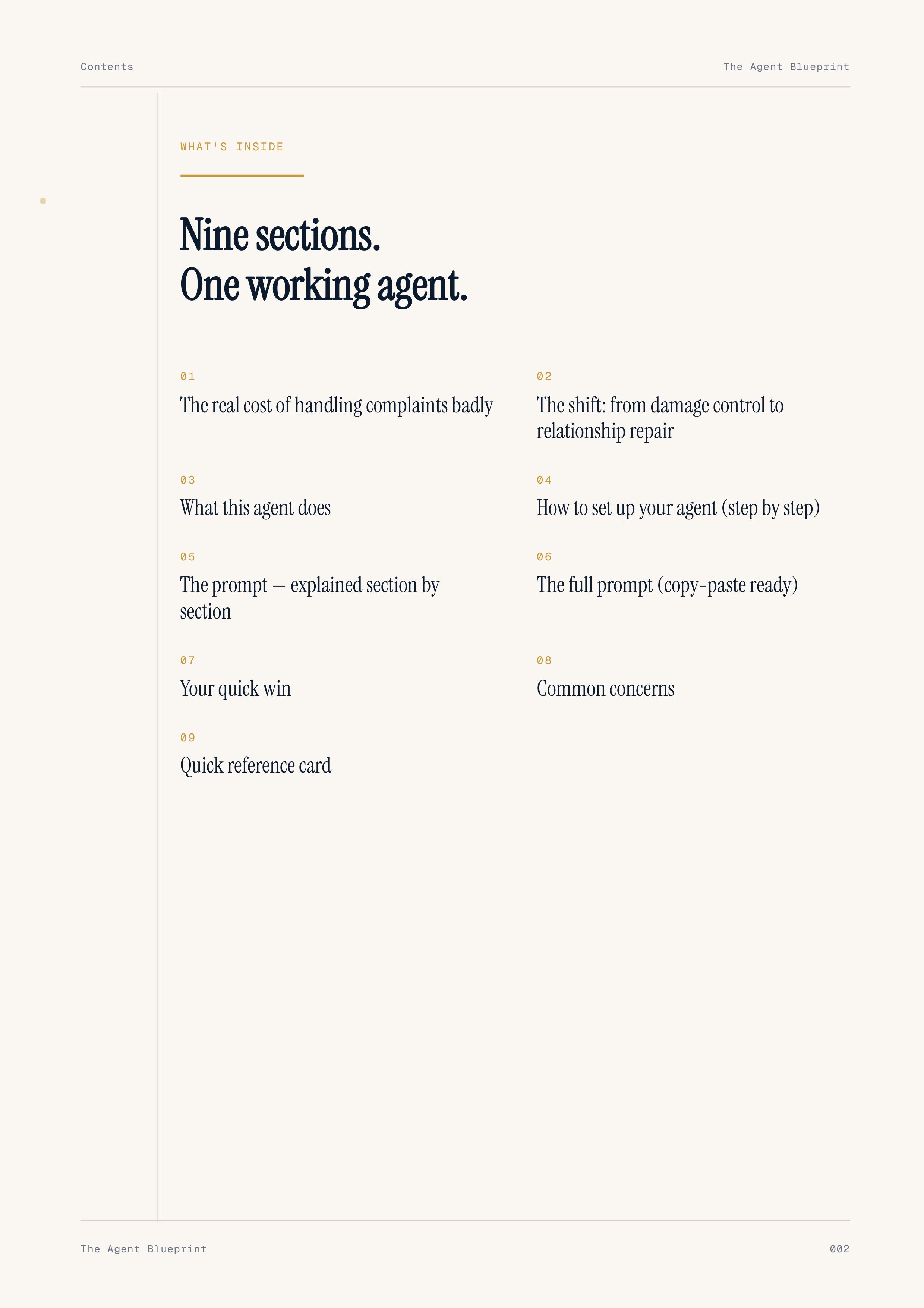 Complaint Analyser Agent - Sales Phase 8 | Step 2 of 5