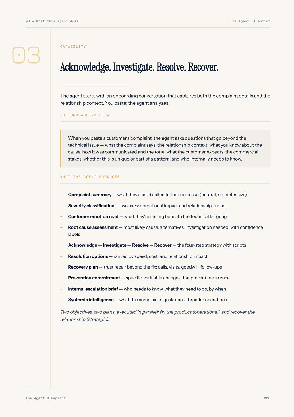 Complaint Analyser Agent - Sales Phase 8 | Step 2 of 5
