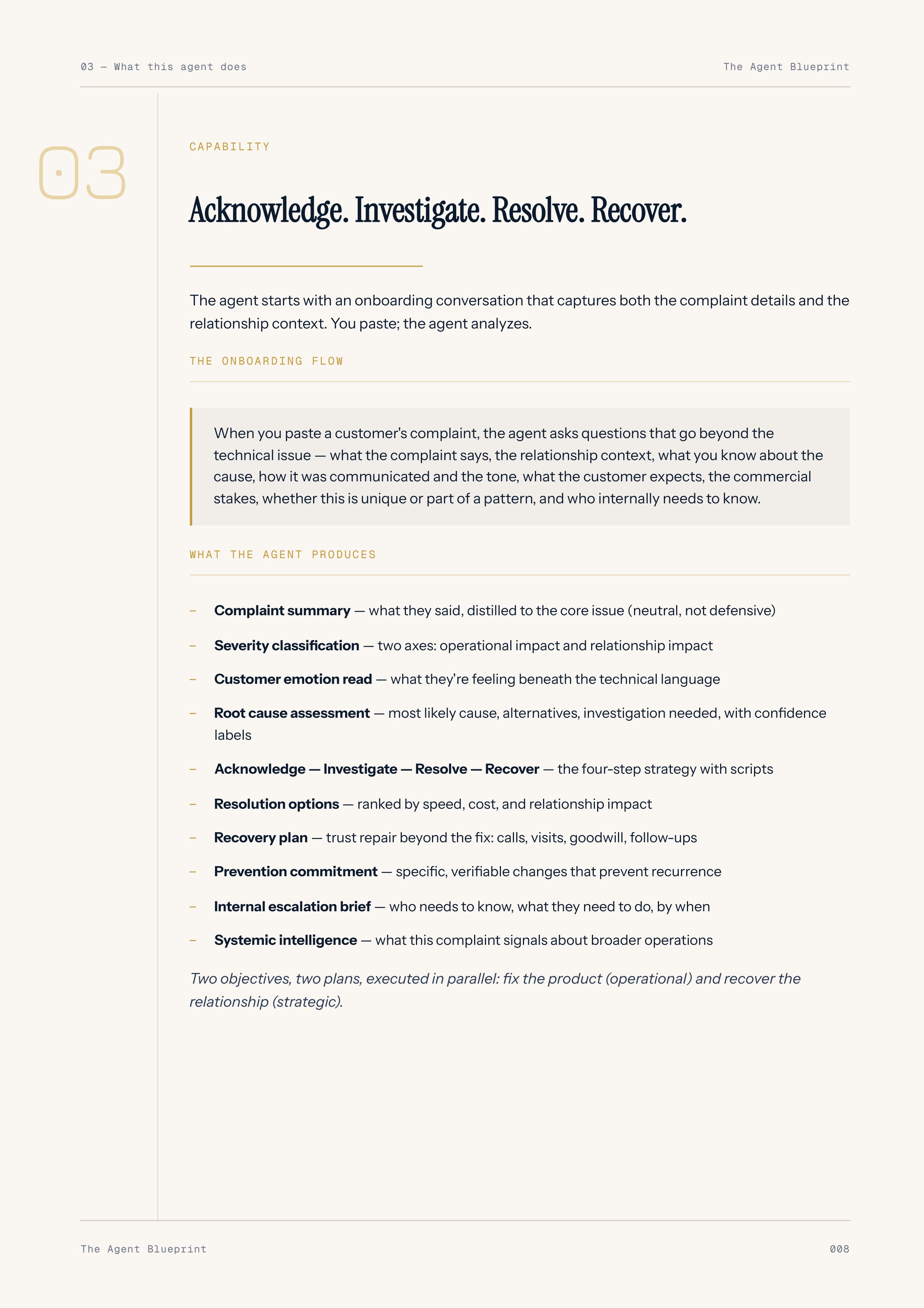 Complaint Analyser Agent - Sales Phase 8 | Step 2 of 5