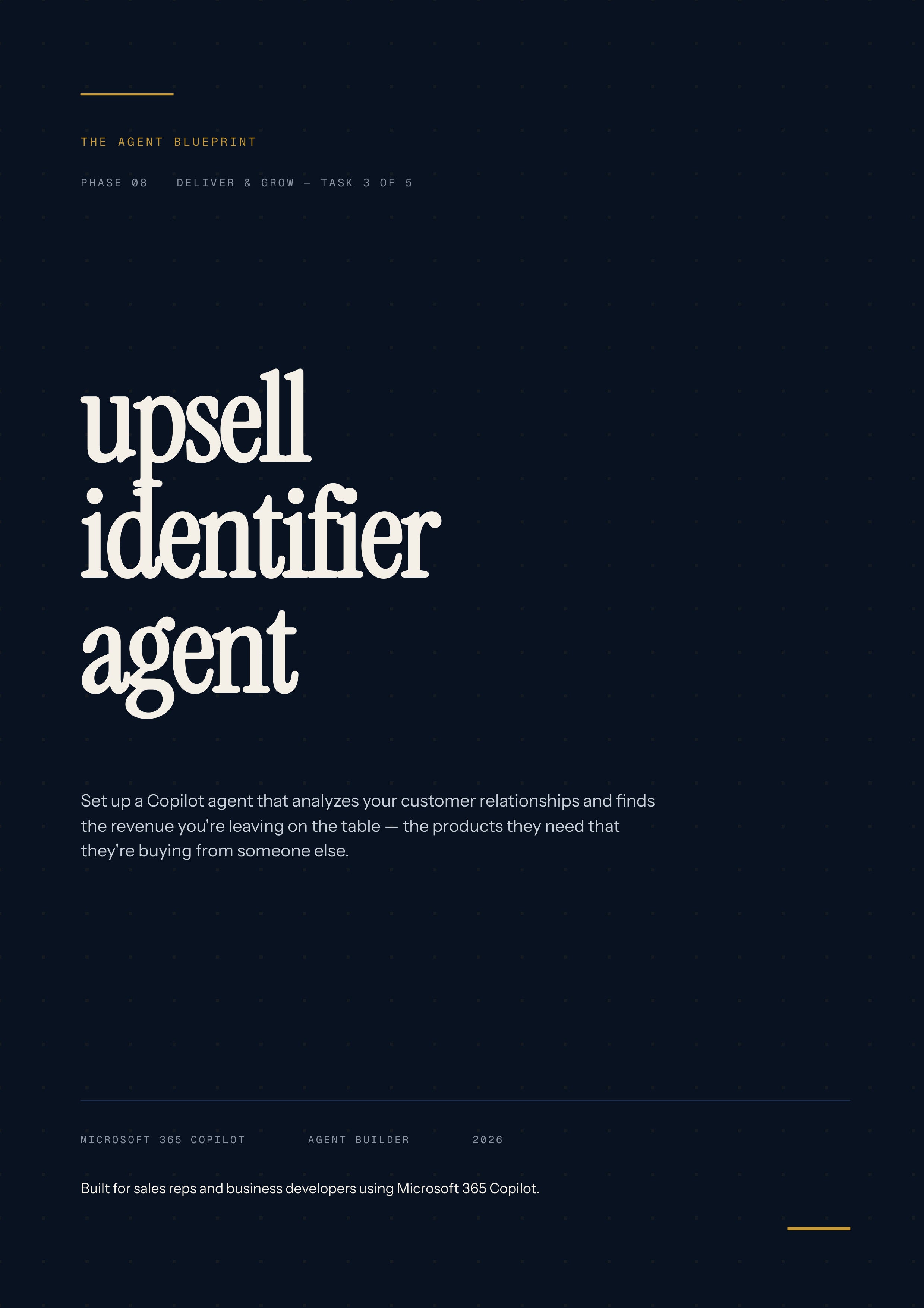 Upseller Identifier Agent - Sales Phase 8 | Step 3 of 5