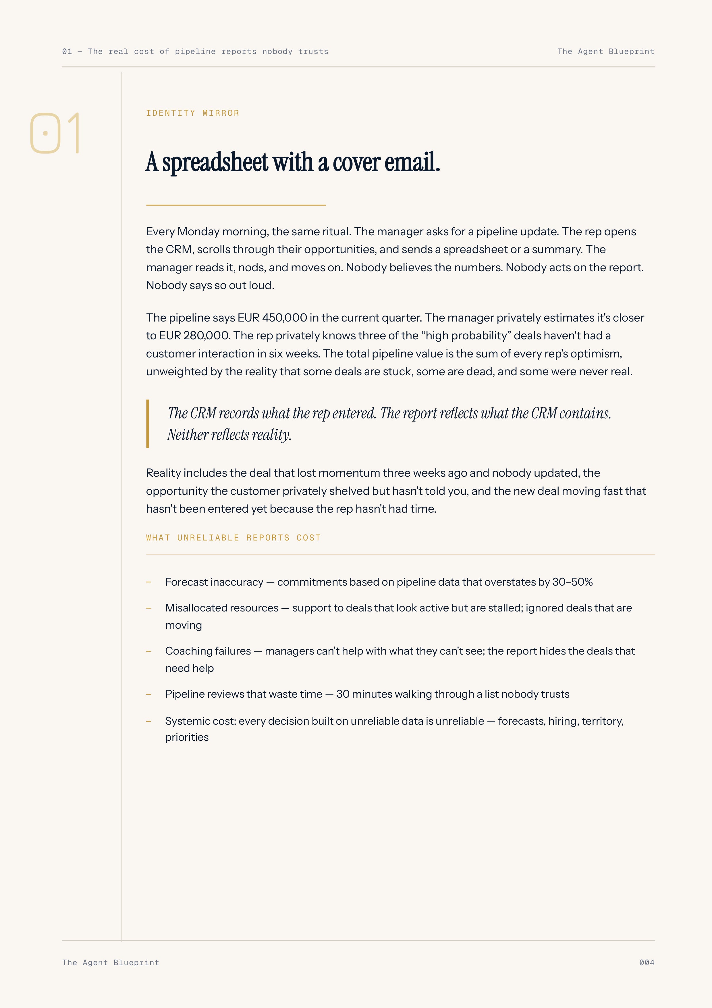 Weekly Pipeline Report - Sales Phase 9 | Step 1 of 6