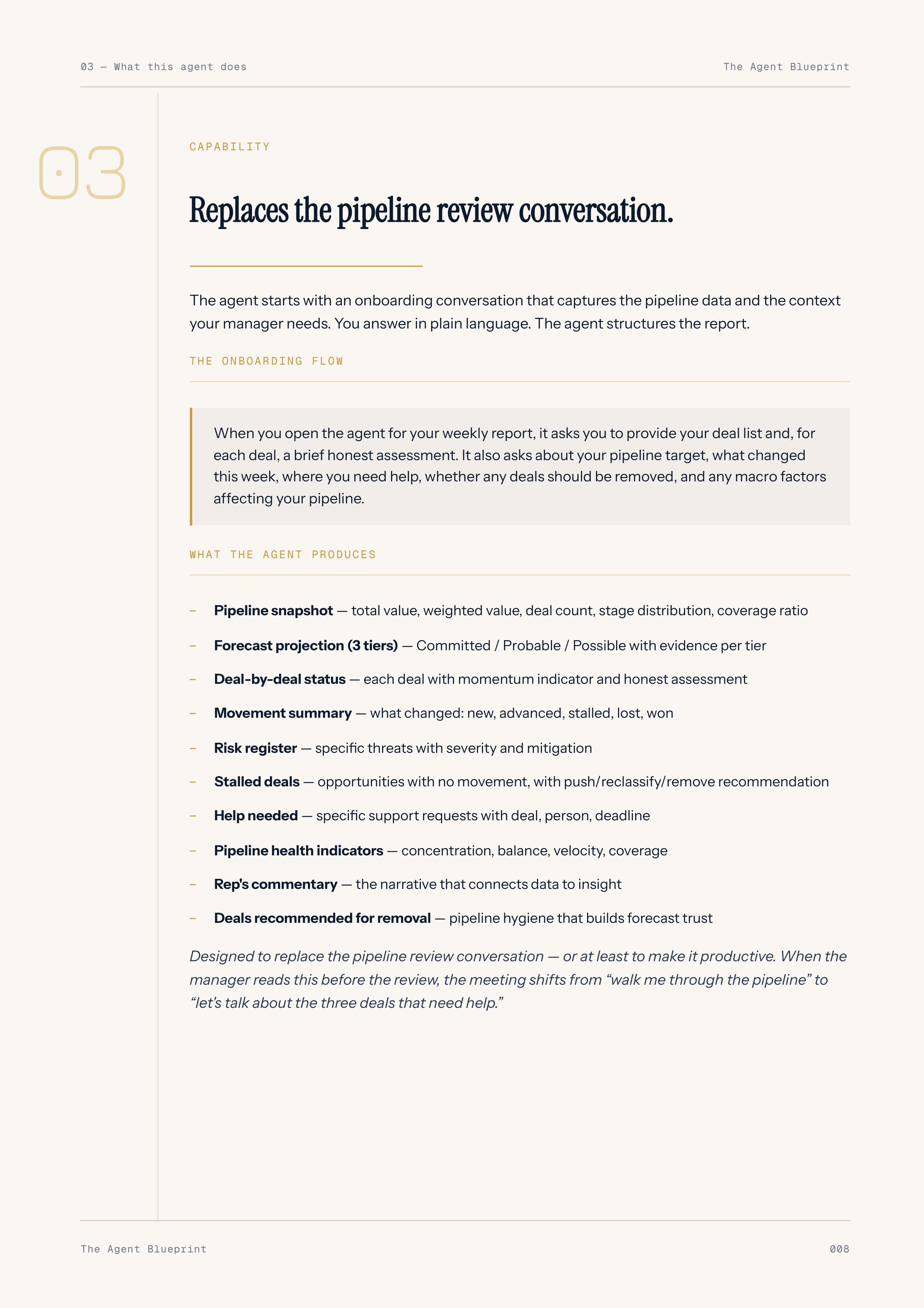Weekly Pipeline Report - Sales Phase 9 | Step 1 of 6