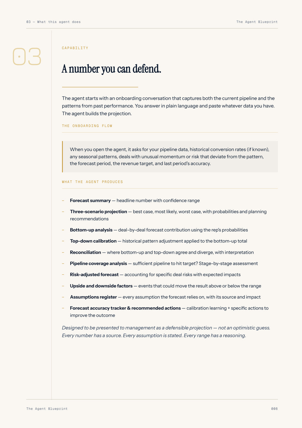 Forecast Generator Agent - Sales Phase 9 | Step 2 of 6