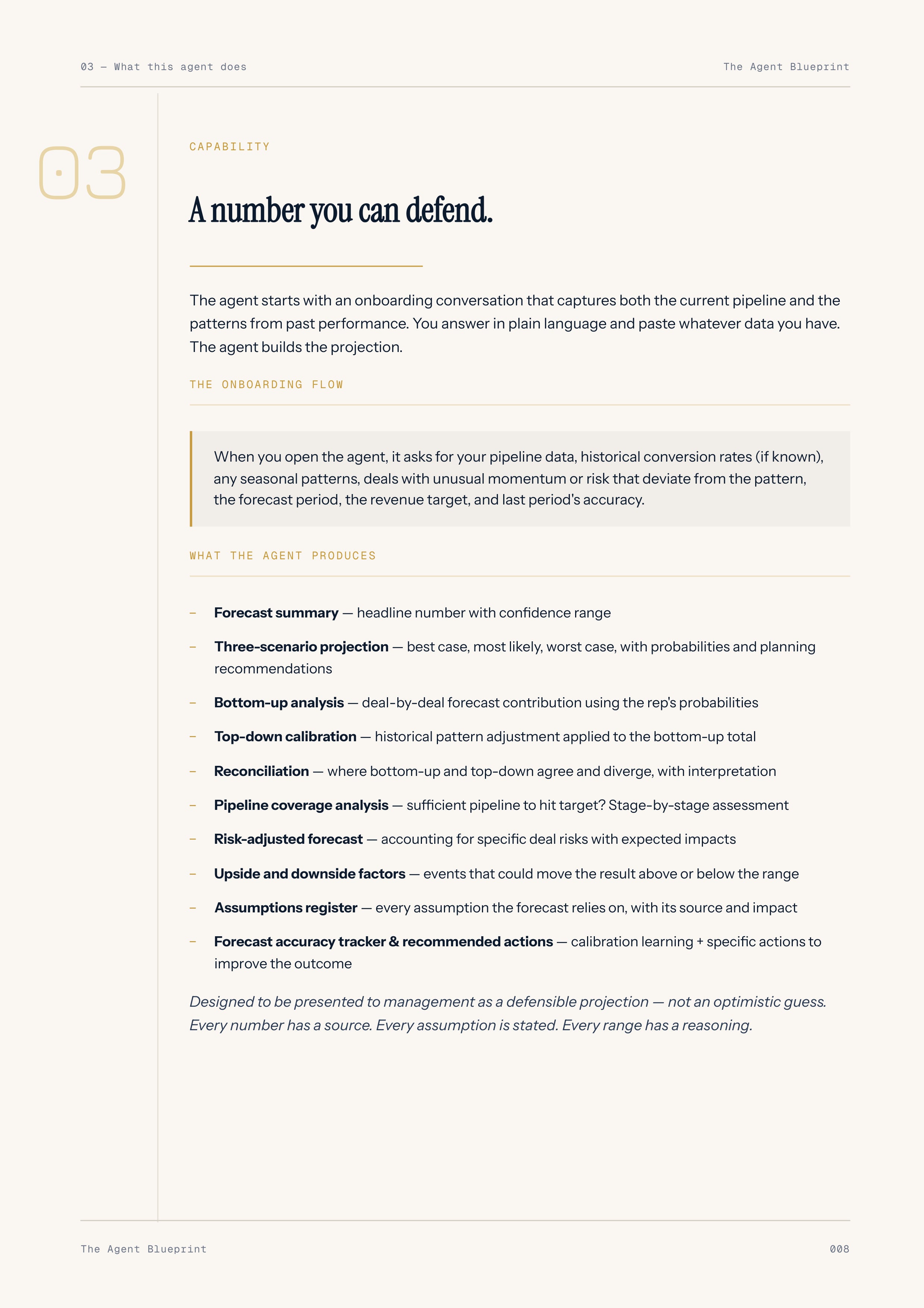Forecast Generator Agent - Sales Phase 9 | Step 2 of 6