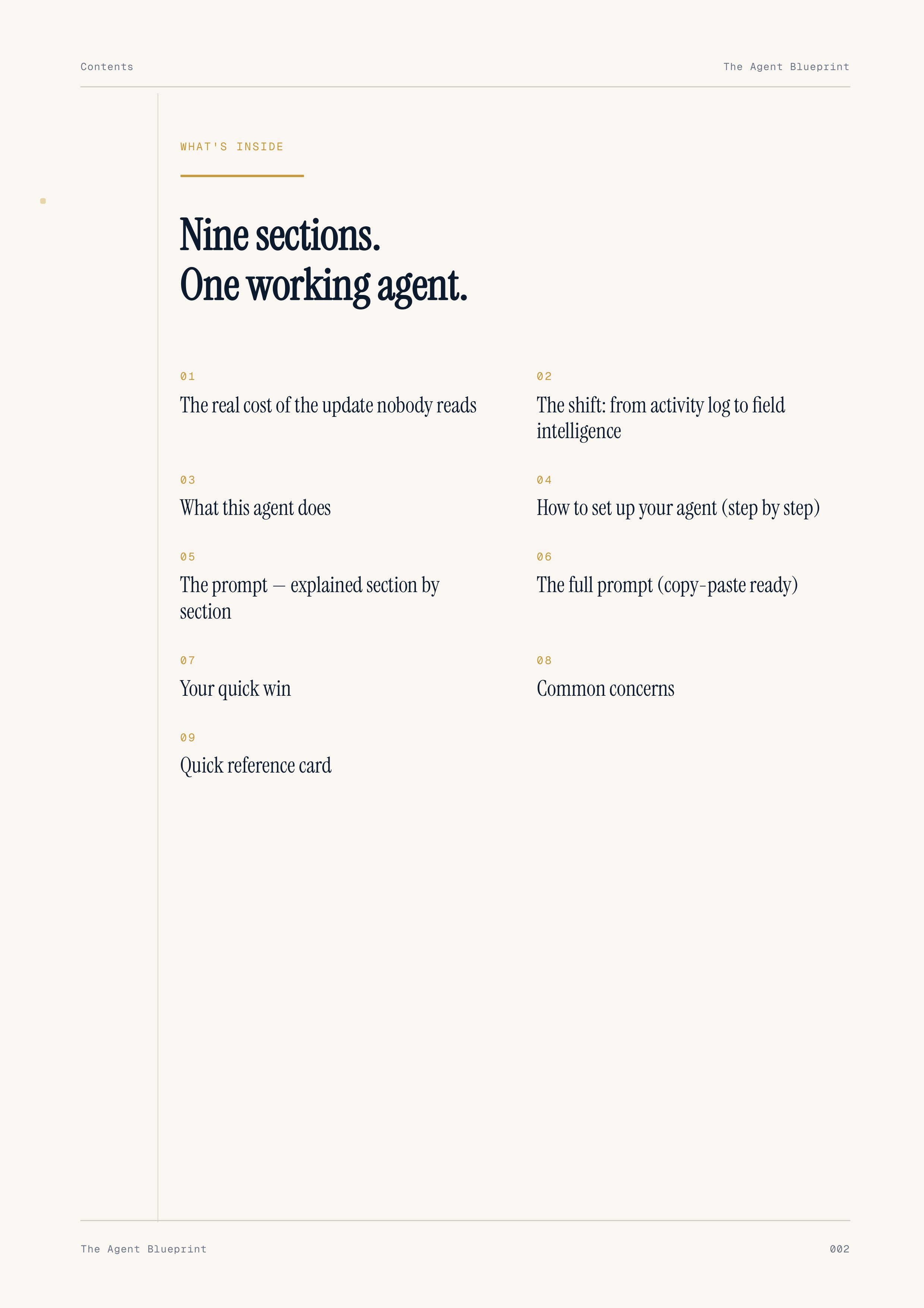 Team Update Writer Agent - Sales Phase 9 | Step 3 of 6
