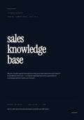 Sales Knowledge Base - Sales Phase 9 | Step 4 of 6