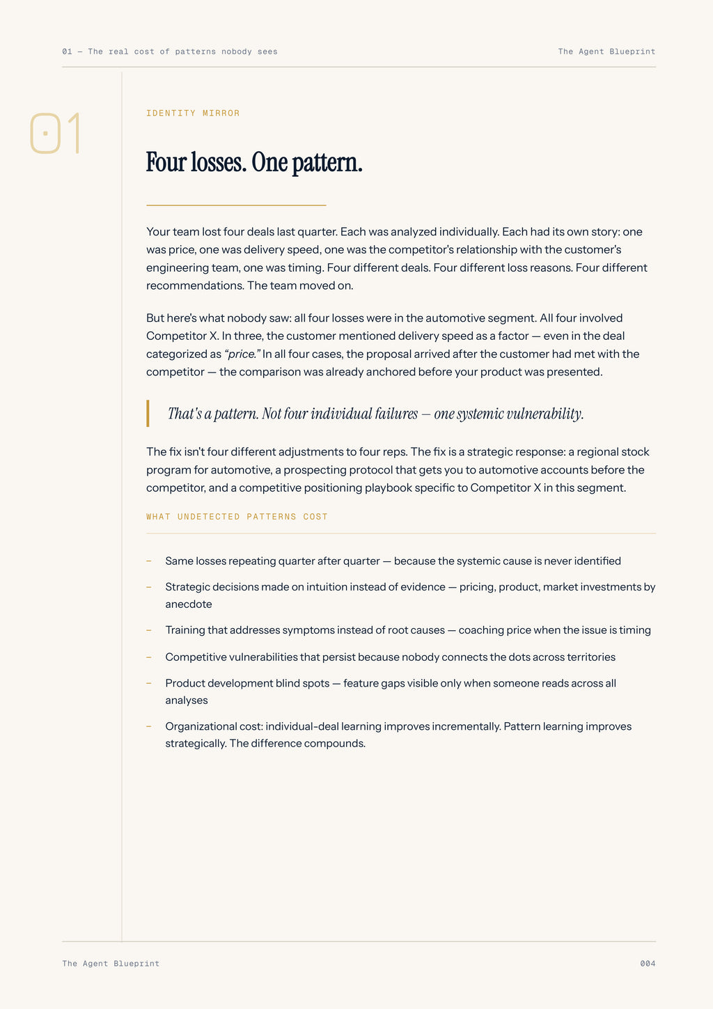 Win/Loss Pattern Analyser - Sales Phase 9 | Step 6 of 6