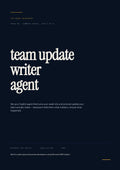 Team Update Writer Agent - Sales Phase 9 | Step 3 of 6