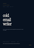 Cold E-Mail Writer Agent - Sales Phase 2 | Step 3 of 4