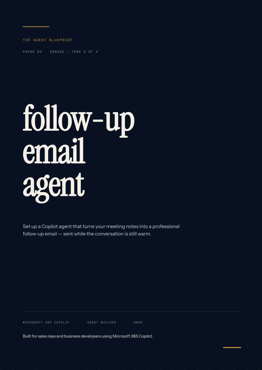 Follow-Up Email Agent - Sales Phase 4 | Step 2 of 4
