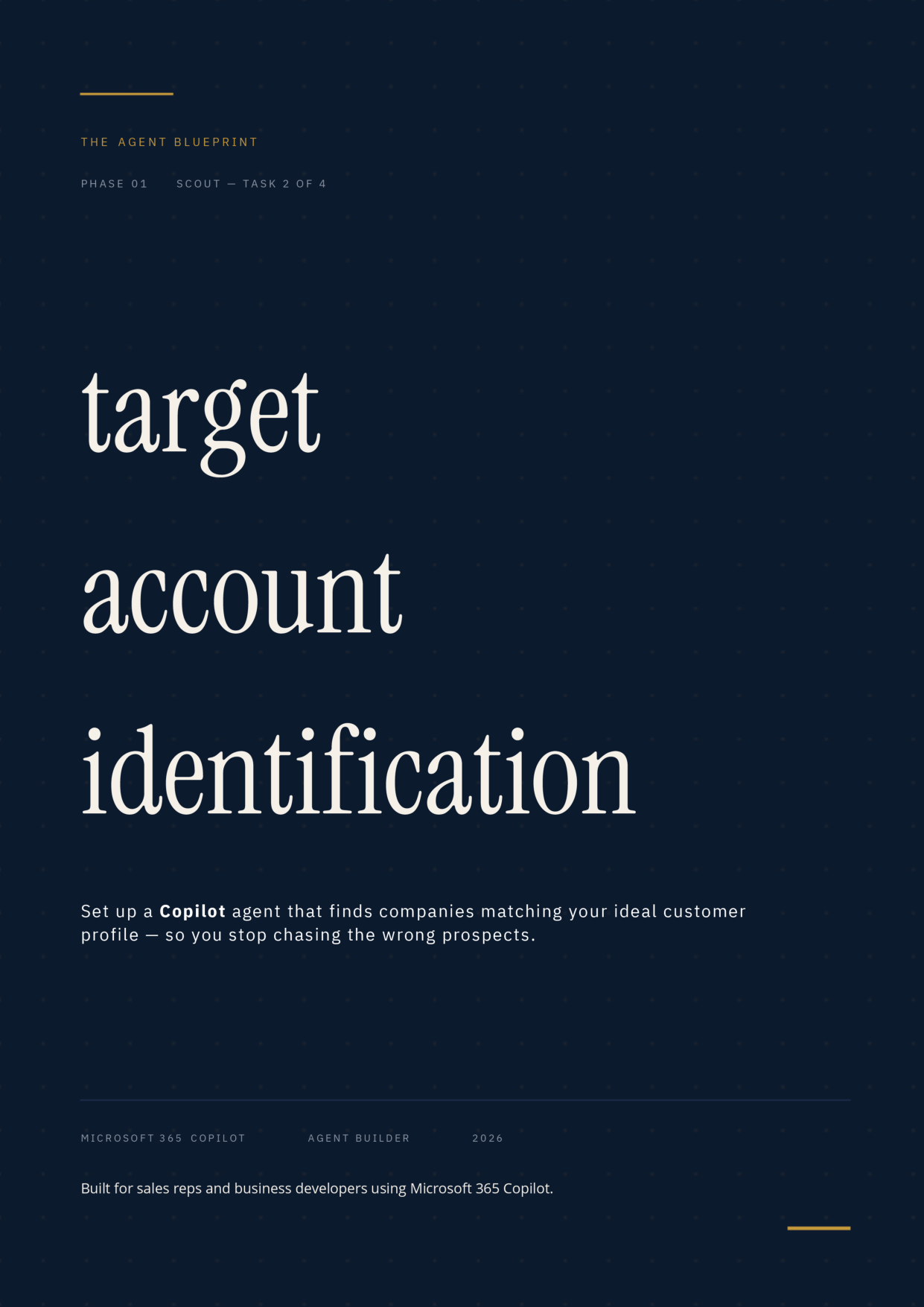 Target Account Identification - Sales Phase 1 | Step 2 of 4