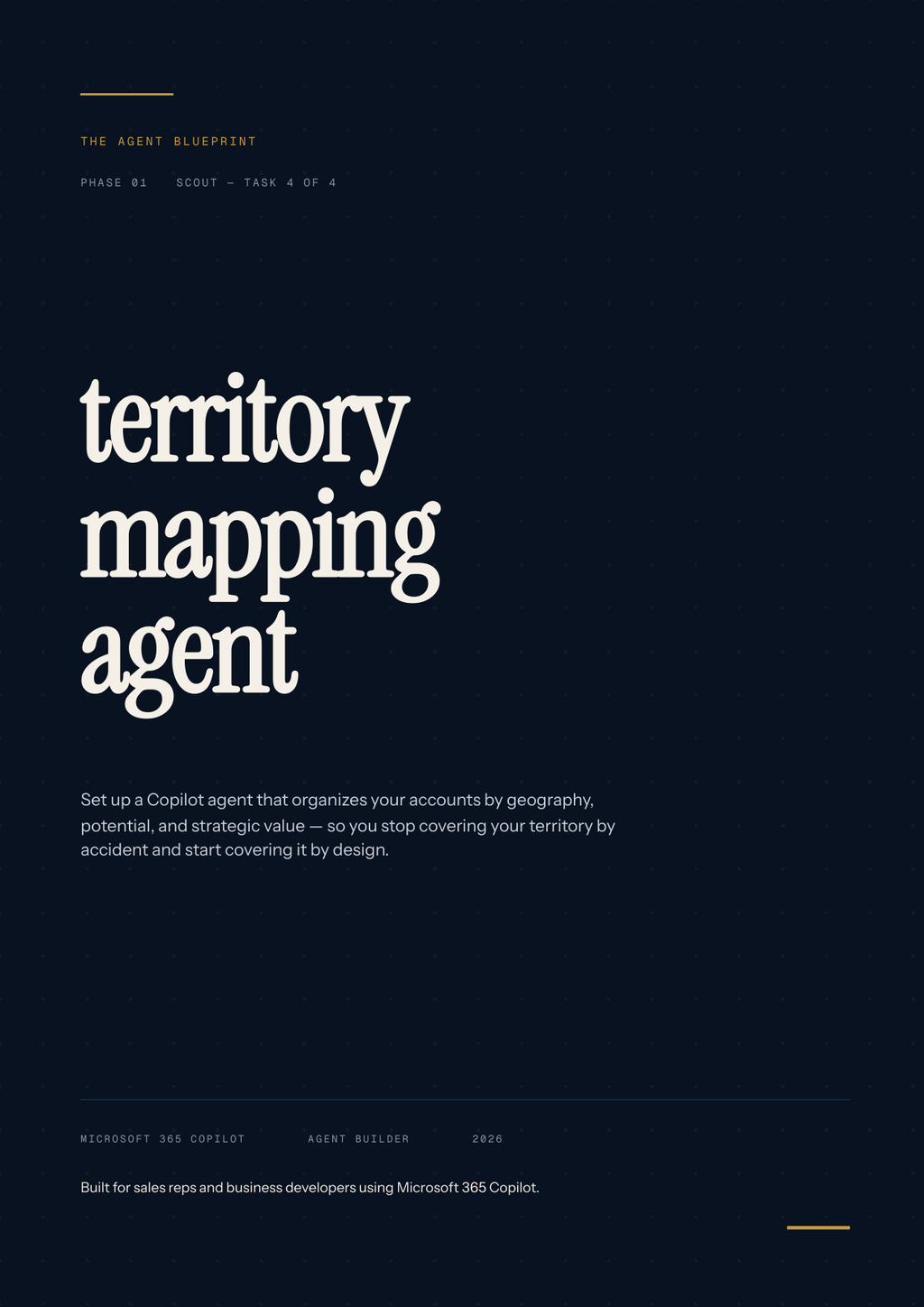 Territory Mapping Agent - Sales Phase 1 | Step 4 of 4